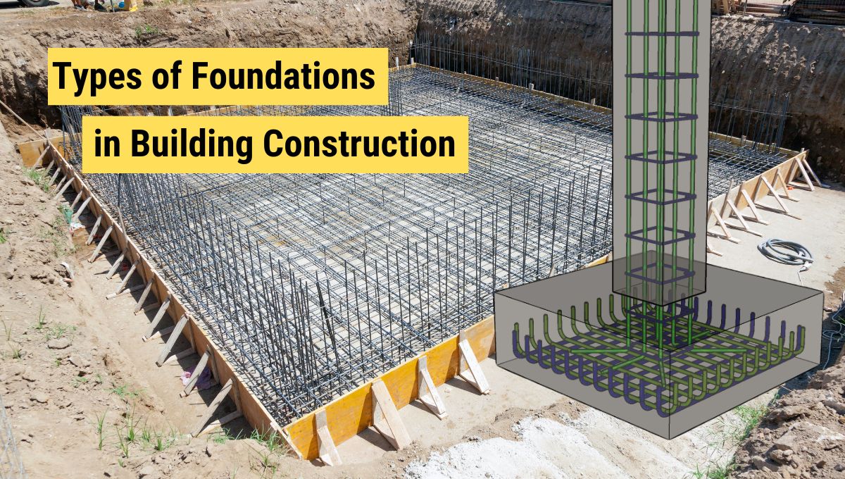 types of foundations in building construction